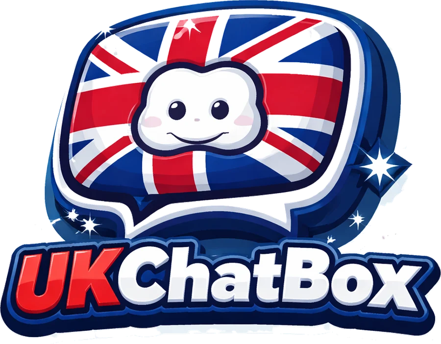 UKChatBox logo — a Union Jack chat bubble
